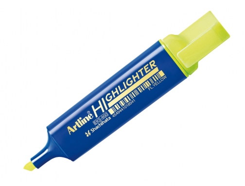 Rotulador Artline fluorescente EKS-600 AM arillo punta biselada , amarillo fluor, imagen 3 mini