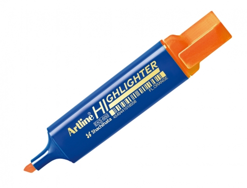 Rotulador Artline fluorescente EKS-600 NA ranja punta biselada , naranja fluor, imagen 3 mini