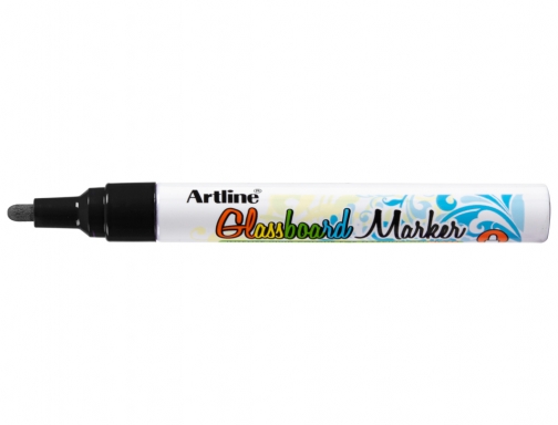 Rotulador Artline glass marker especial cristal borrable en seco o humedo color EPG-4-NEG , negro, imagen 2 mini