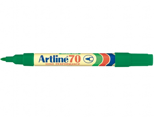 Rotulador Artline marcador permanente EK-70 V erde punta redonda 1.5 mm papel , verde, imagen 2 mini