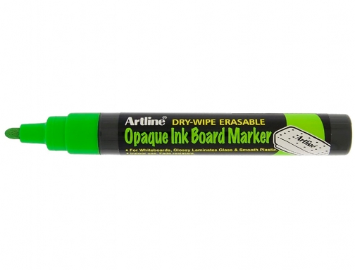 Rotulador Artline pizarra epd-4 color verde fluorescente opaque ink board punta redonda EPD-4 GR, imagen 2 mini