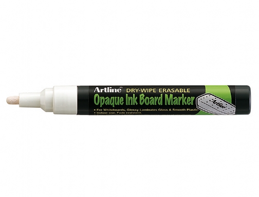 Rotulador Artline pizarra epd-4 color blanco opaque ink board punta redonda 2 EPD-4 WH-BL, imagen 2 mini