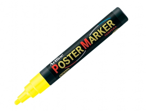 Rotulador Artline poster marker EPP-4-AMA FLU punta redonda 2 mm color amarillo , amarillo fluor, imagen 3 mini
