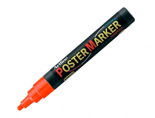 Rotulador Artline poster marker EPP-4-NAR FLU punta redonda 2 mm color naranja , naranja fluor, imagen 3 mini
