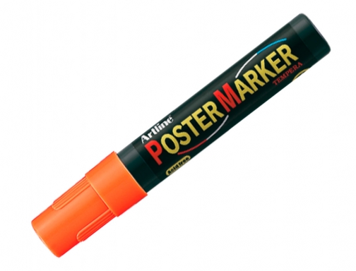 Rotulador Artline poster marker EPP-4-NAR FLU punta redonda 2 mm color naranja , naranja fluor, imagen 4 mini