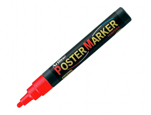 Rotulador Artline poster marker EPP-4-ROJ punta redonda 2 mm color rojo, imagen 3 mini