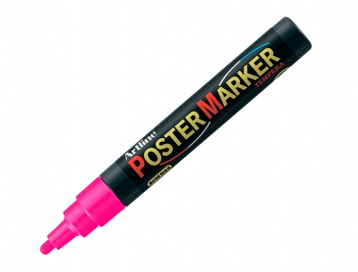Rotulador Artline poster marker EPP-4-ROS FLU punta redonda 2 mm color rosa , rosa fluor, imagen 3 mini