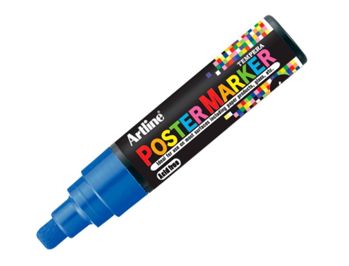 Rotulador Artline poster marker epp-6-azu punta redonda 6mm color azul 64615, imagen 3 mini