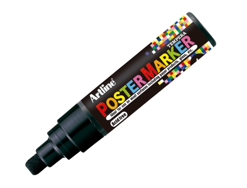 Rotulador Artline poster marker EPP-6-NEG punta redonda 6 mm color negro, imagen 3 mini