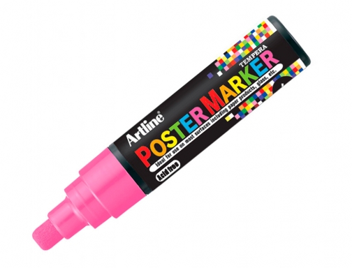 Rotulador Artline poster marker EPP-6-ROS FLU punta redonda 6 mm color rosa , rosa fluor, imagen 3 mini