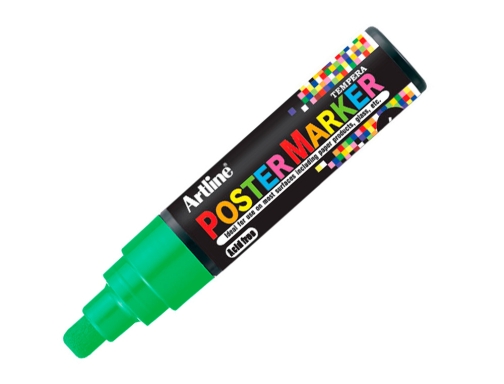 Rotulador Artline poster marker EPP-6-VER punta redonda 6 mm color verde, imagen 3 mini