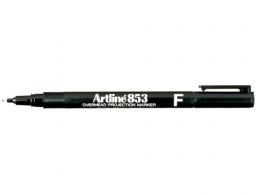 Rotulador Artline retroproyeccion punta fibra permanente ek-853 negro -punta redonda 0.5 mm EK-853N, imagen 2 mini