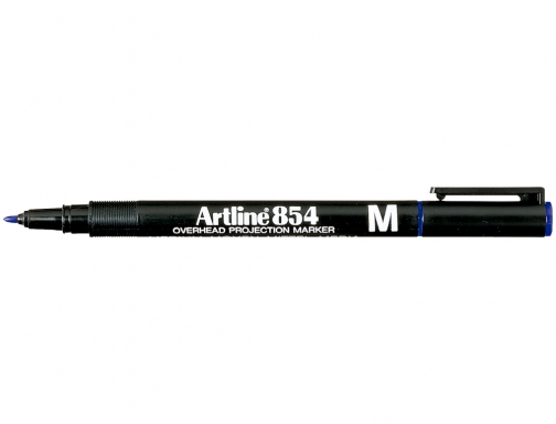 Rotulador Artline retroproyeccion punta fibra permanente ek-854 azul -punta redonda 1 mm EK-854N, imagen 2 mini