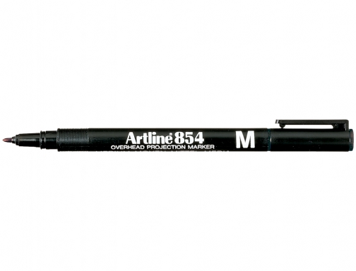 Rotulador Artline retroproyeccion punta fibra permanente ek-854 negro -punta redonda 1 mm EK-854N, imagen 2 mini