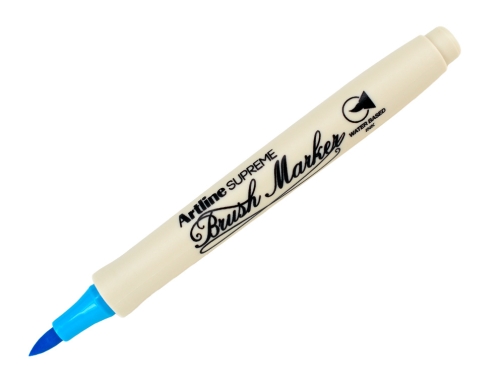 Rotulador Artline supreme brush epfs pintura base de agua punta tipo pincel EPFS F AC , azul claro, imagen 2 mini