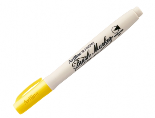 Rotulador Artline supreme brush epfs pintura base de agua punta tipo pincel EPFS F AL , amarillo limon, imagen 3 mini