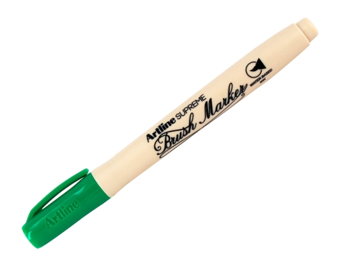 Rotulador Artline supreme brush epfs pintura base de agua punta tipo pincel EPFS F V , verde, imagen 3 mini