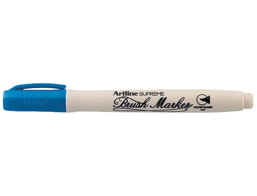 Rotulador Artline supreme brush pintura base de agua punta tipo pincel trazo EPF-F-AZ , azul, imagen 2 mini