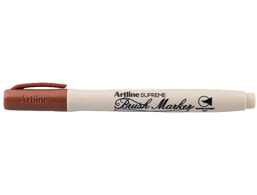 Rotulador Artline supreme brush pintura base de agua punta tipo pincel trazo EPF-F-MA , marron, imagen 2 mini