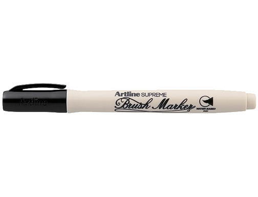 Rotulador Artline supreme brush pintura base de agua punta tipo pincel trazo EPF-F-NE , negro, imagen 2 mini