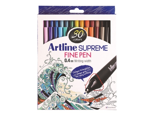 Rotulador Artline supreme epfs200 fine liner punta de fibra 0,4 mm bolsa EPFS200W30 CART.30 , surtidos, imagen 2 mini