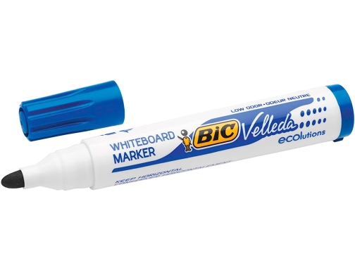 Rotulador Bic velleda para pizarra azul punta redonda 1,3 mm 904938, imagen 3 mini