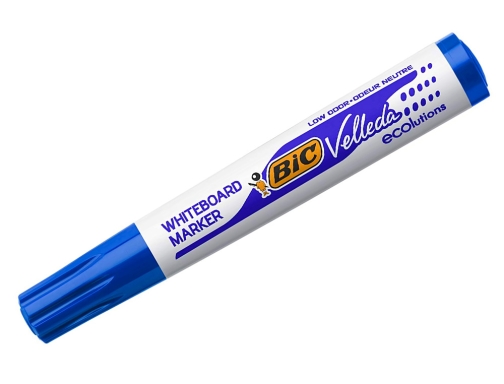 Rotulador Bic velleda para pizarra azul punta redonda 1,3 mm 904938, imagen 4 mini