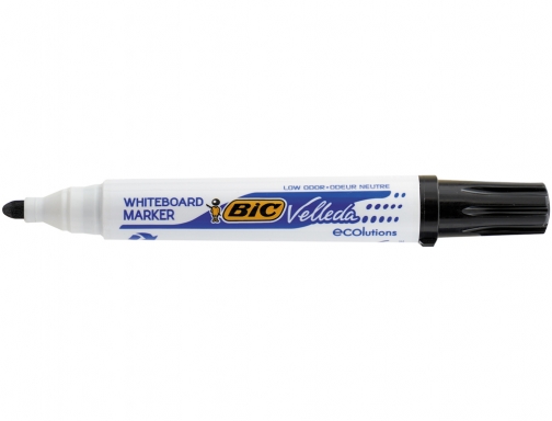 Rotulador Bic velleda para pizarra blanca, negro punta redonda 1,3 mm, imagen 2 mini