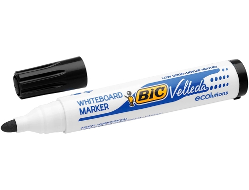 Rotulador Bic velleda para pizarra blanca, negro punta redonda 1,3 mm, imagen 3 mini