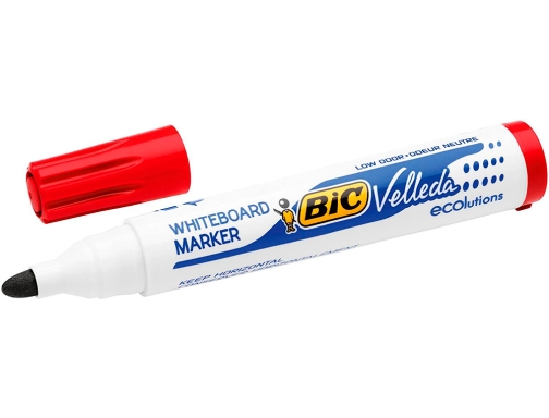 Rotulador Bic velleda para pizarra rojo punta redonda 1,3 mm 904939, imagen 3 mini