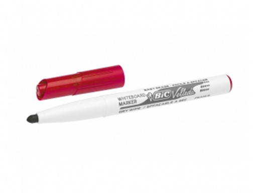 Rotulador Bic velleda para pizarra rojo punta redonda 1,4 mm 9581691, imagen 4 mini