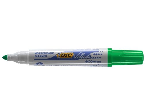 Rotulador Bic velleda para pizarra verde punta redonda 1,3 mm 904940, imagen 2 mini