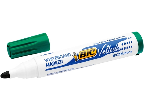 Rotulador Bic velleda para pizarra verde punta redonda 1,3 mm 904940, imagen 3 mini