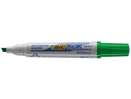 Rotulador Bic velleda para pizarra verde punta biselada 5,9 mm 904949, imagen 2 mini