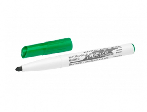 Rotulador Bic velleda para pizarra verde punta redonda 1,4 mm 9581681, imagen 4 mini