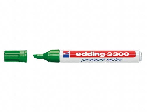 Rotulador Edding marcador 3300 n.4 verde punta biselada recargable 3300-04, imagen 2 mini