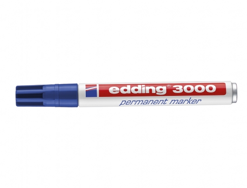 Rotulador Edding marcador permanente 3000 azul punta redonda 1,5-3 mm recargable 3000-03, imagen 3 mini