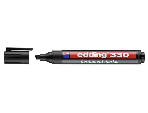 Rotulador Edding marcador permanente 330 negro punta biselada 1-5 mm recargable 330-01, imagen 2 mini