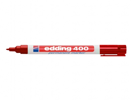 Rotulador Edding marcador permanente 400 rojo punta redonda 1 mm 400-02, imagen 2 mini