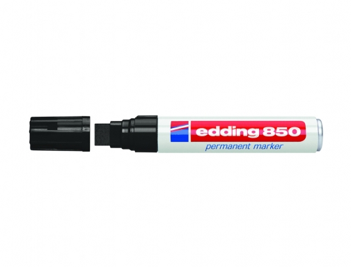 Rotulador Edding marcador permanente 850 negro punta biselada 5-15 mm recargable 850-01, imagen 2 mini