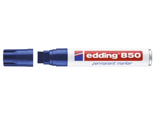 Rotulador Edding marcador permanente 850 azul punta biselada 5-15 mm recargable 850-03, imagen 2 mini