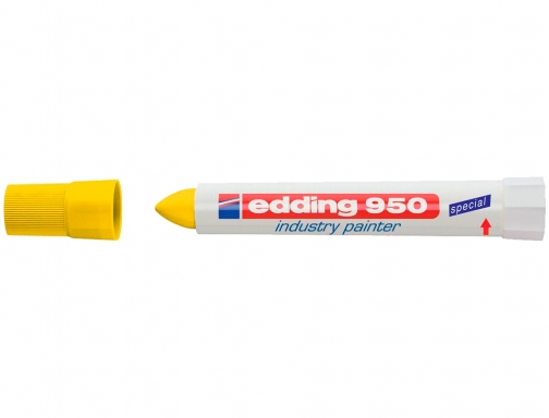 Marcador Edding permanente 950 pasta opaca amarilla punta redonda 10 mm para 950-05 , amarillo, imagen 2 mini