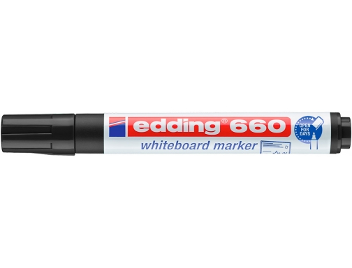 Rotulador Edding para pizarra blanca 660 color negro punta redonda 3 mm 660-01, imagen 4 mini