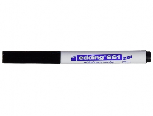 Rotulador Edding para pizarra blanca 661 color negro punta redonda 1-2 mm 661-01, imagen 2 mini