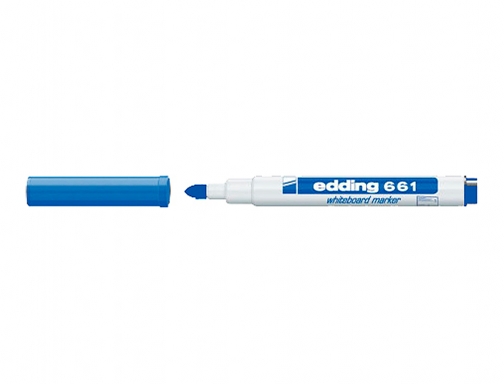 Rotulador Edding para pizarra blanca 661 color azul punta redonda 1-2 mm 661-03, imagen 2 mini
