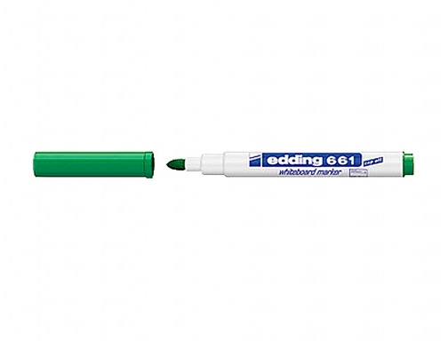 Rotulador Edding para pizarra blanca 661 color verde punta redonda 1-2 mm 661-04, imagen 2 mini