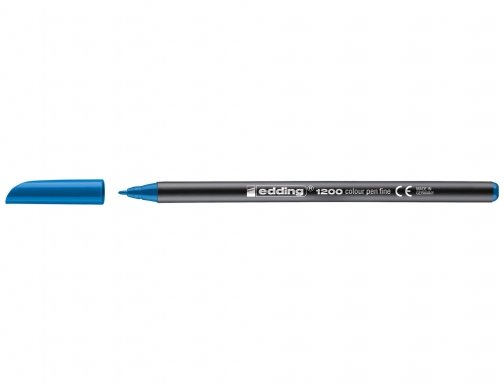 Rotulador Edding punta fibra 1200 azul claro n.10 punta redonda 0.5 mm 1200-10, imagen 2 mini