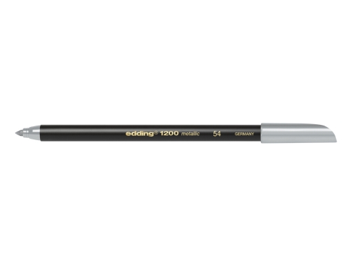 Rotulador Edding punta fibra 1200 plata n.54 punta redonda 13 mm 120054, imagen 2 mini