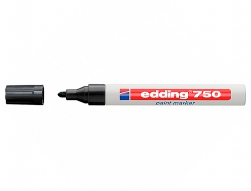 Rotulador Edding punta fibra 750 negro punta redonda 2-4 mm 750-1, imagen 2 mini