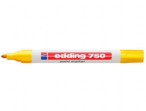 Rotulador Edding punta fibra 750 amarillo punta redonda 2-4 mm 750-5, imagen 2 mini